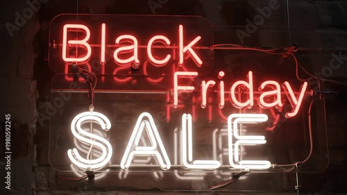 Black Friday Sale Neon Sign.