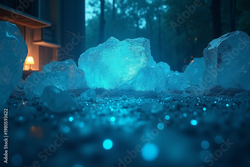 AI Home Assistant Smart Devices Modern Natural Composition