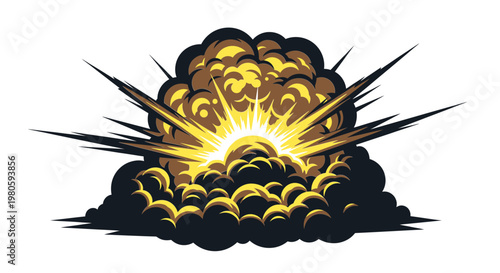 Explosion Comic Style