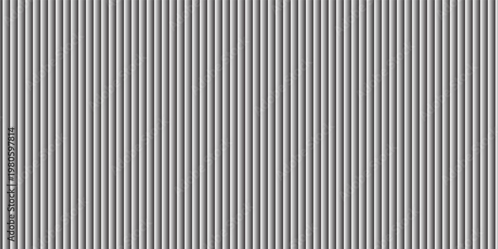 Fototapeta premium Narrow black-white vertical lines. Symmetric geometric ornament. Striped seamless pattern, abstract wallpaper. Digital paper for textile print, page fill. Vector