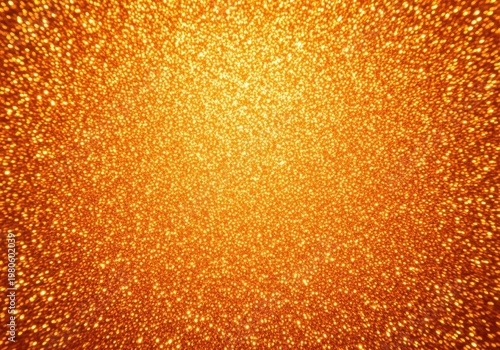 A vibrant orange background with numerous small yellow dots creating a sparkling effect
