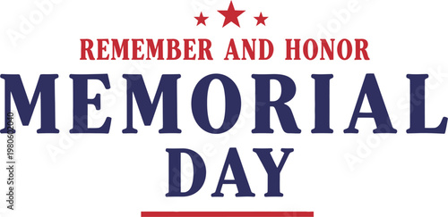 Memorial day remembrance honoring heroes with patriotic vector graphics and american flags a solemn tribute