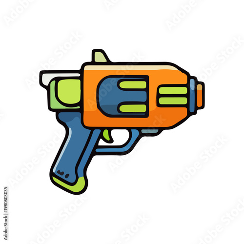 Colorful Toy Blaster Illustration
