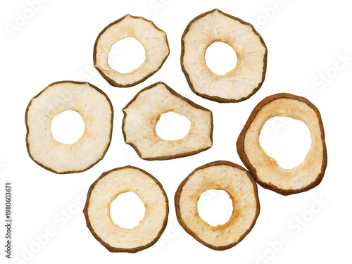 A close up of a bunch of apple slices