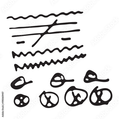 Vintage hipster vector illustration set featuring bicycle, mustache, glasses, beard and fashion icons