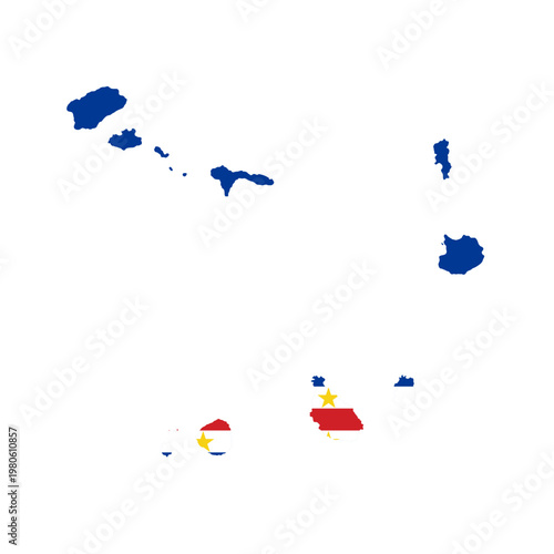 Map of the Hawaiian Islands in a minimalistic style for travel and geography themes wordcup football