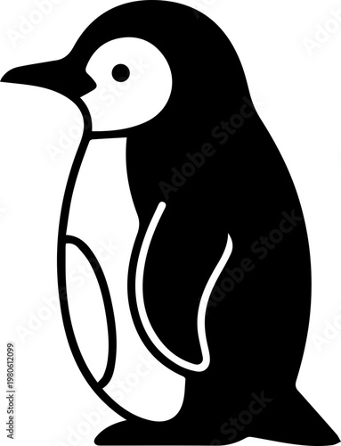 penguin on a white background