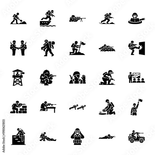 Tactical Combat and Battlefield Mission Icons
