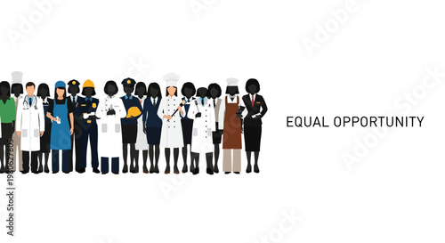 Diverse Group of Professionals Representing Equal Opportunity and Inclusion.