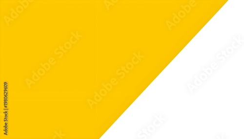 A vibrant yellow and white abstract background with geometric shapes