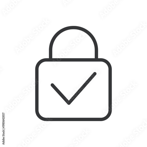 Padlock, security, protection, safe line icon. Security, password, privacy, private information, safety concepts. Editable stroke. Vector illustration