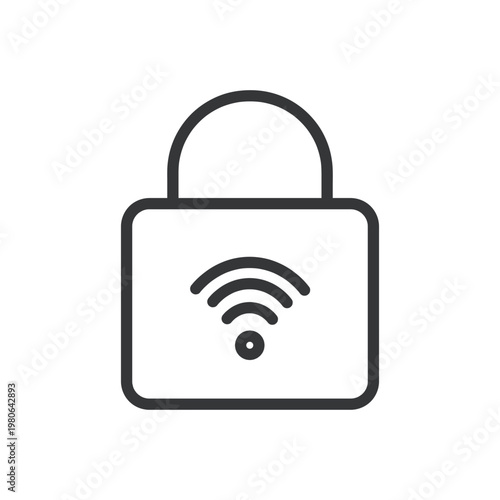 Padlock, security, protection, safe line icon. Security, password, privacy, private information, safety concepts. Editable stroke. Vector illustration