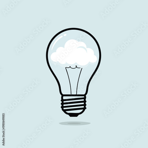 Creative Light Bulb Illustration symbolizing Innovation and Bright Ideas