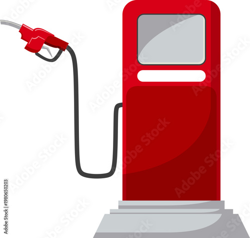 Gas Station Illustration 