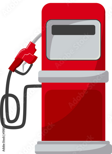 Gas Station Illustration 