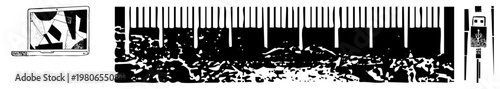 Stylized laptop showing fractured digital interface, graphic design element, tech gadget, modern computing device, vector art piece, screen glitch, digital distortion motif.
