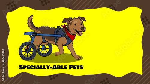 A heartwarming look at resilient furry friends navigating life with custom mobility wheelchairs and adaptive spirit. National Specially-Able Pets Day, May 3rd.