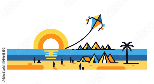 Kite flying in the air high.