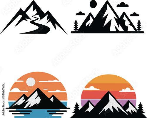 rekking Adventure Vector Illustration with Mountains and Backpacker
Hiking and Trekking Travel Concept Flat Design Vector
Outdoor Trekking Journey Landscape Vector with Explorer
Mountain Trekking Adv
