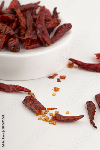 Vietnamese dried red chili peppers