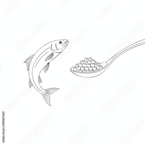 Healthy Fresh Fish and Nutritious Cereal for a Balanced Diet