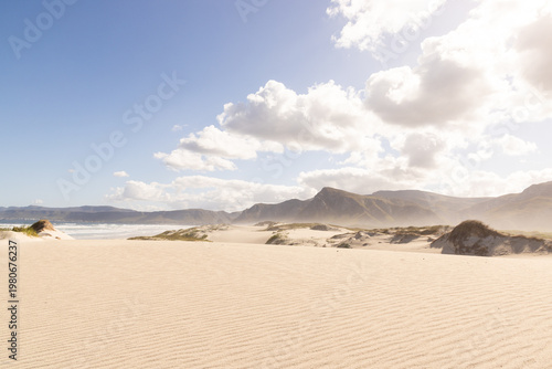 family walking beach, Vilankulos, Mozambique, Africa