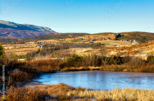 A Pond at Sore Trollhovd in Vestre Slidre Municipality in Valdres, Norway