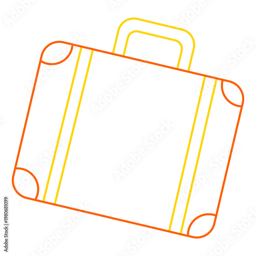 Travel suitcase luggage outline