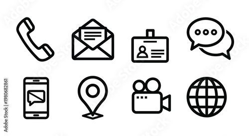 Everyday objects and symbols with their meanings illustrated Vector