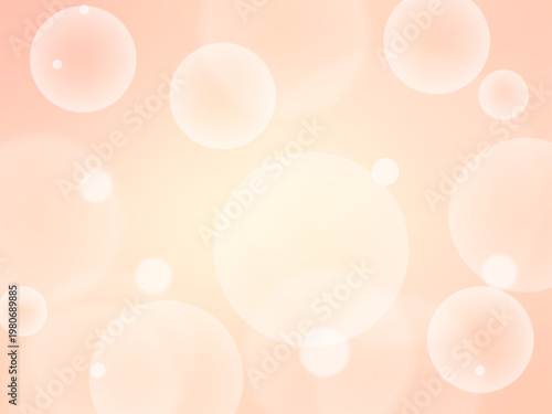 ふわふわキラキラのオレンジグラデーション背景 光フレア風のやさしいデザイン