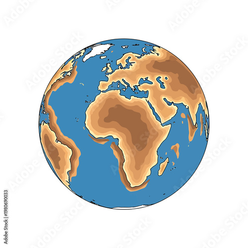 Globe Earth Planet World Map 4.