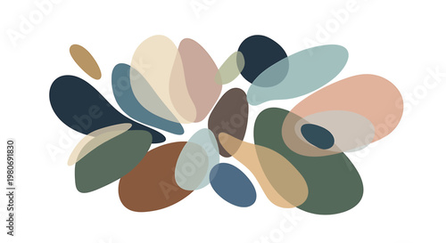 Colorful abstract shapes design elements 7.