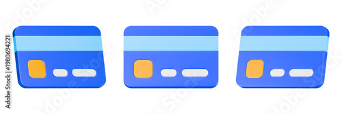 card icon 3d render