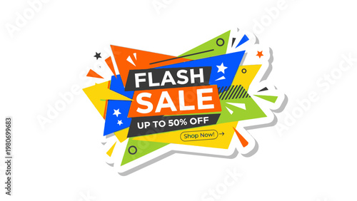 BIG SALE! UP TO 50% OFF - Special Discount Banner for Promotions and Advertising Campaigns