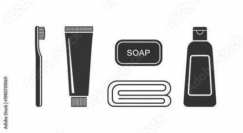 Toiletries and personal care products.
