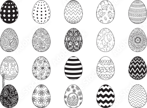 Decorative Easter Egg SVG Bundle
