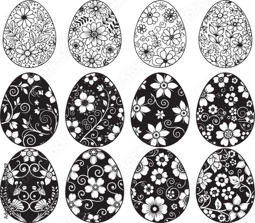 Decorative Easter Egg SVG Bundle