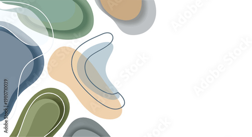 Colorful abstract shapes design elements 2.