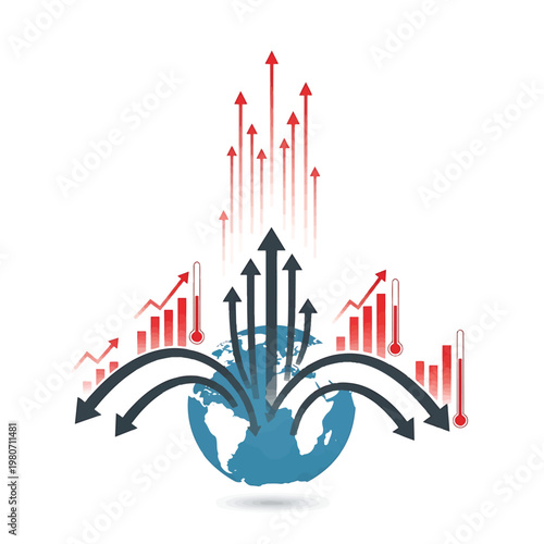Business Growth Global Economy Trends.