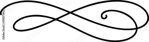 Vintage vector divider scroll ornament separating content with a delicate swash. Classic design element for text, pages, or general decoration