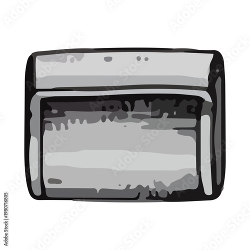 Minimalist vintage cassette tape illustration