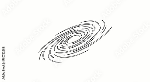 Abstract depiction of a swirling, spiraling vortex with a bright center