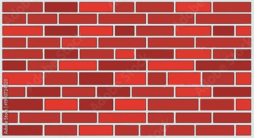 Textured red brick wall pattern with lighter mortar lines