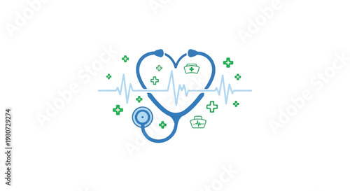Healthy dental care concept with a smiling tooth and dental tools representing oral hygiene and dental health awareness