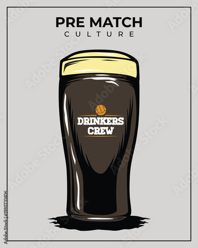 ultras casual hooligan mode on with alcohol pre match culture sticker logo vector design