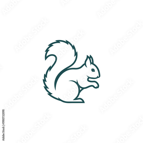 A simple line drawing of a rooster standing upright.