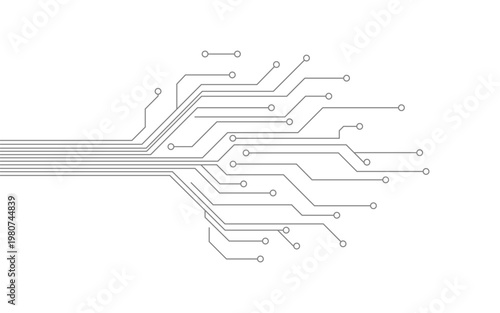 Abstract Digital Circuit Technology Background Network Connection PCB Line Minimal Design