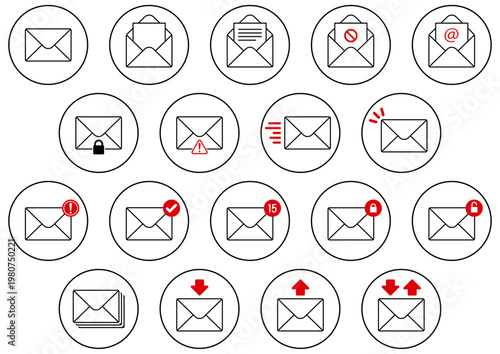 メールのイラスト集