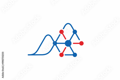 Curve Molecule Data Logo 