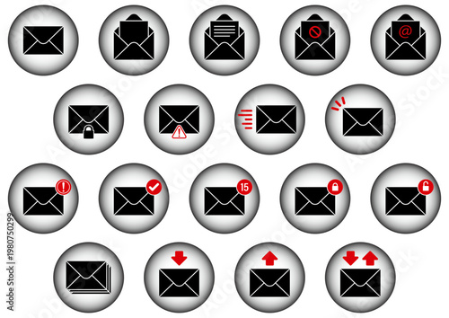 メールのイラスト集